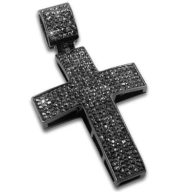 Black Ice Blizzard Hematite Cross